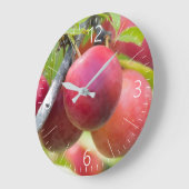 Cherry plum große wanduhr (Winkel)