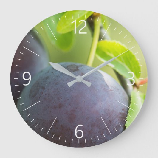 Cherry plum große wanduhr (Vorderseite)