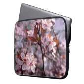 Cherry Plum Tree Pink Laptopschutzhülle (Vorderseite Links)