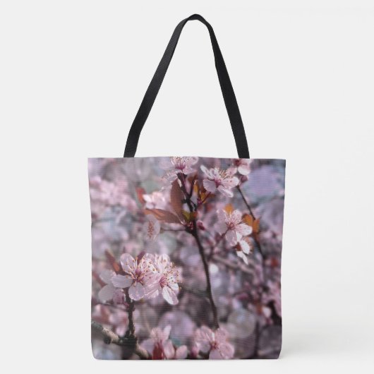 Cherry Plum Tree Pink Tasche (Vorderseite)