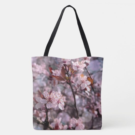 Cherry Plum Tree Pink Tasche (Rückseite)