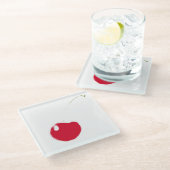 Cherry Pop Glasuntersetzer (Schrägansicht)