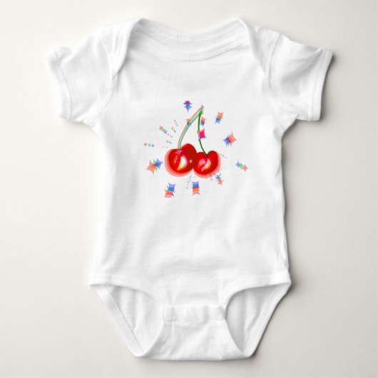 Cherry Pop One-Piece Baby Strampler (Vorderseite)