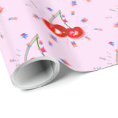 Cherry Pop Wrapping Paper Geschenkpapier (Rolleneckpunkt)