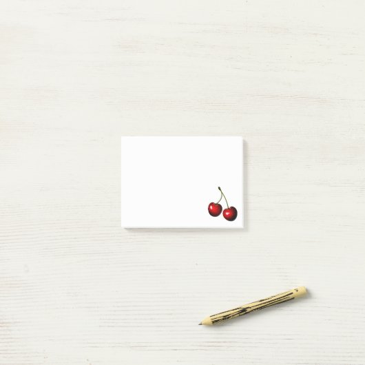 Cherry Post it Notes Post-it Klebezettel (Auf Schreibtisch)