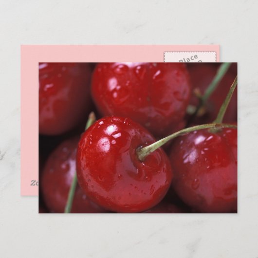 Cherry Postkarte (Vorne/Hinten)
