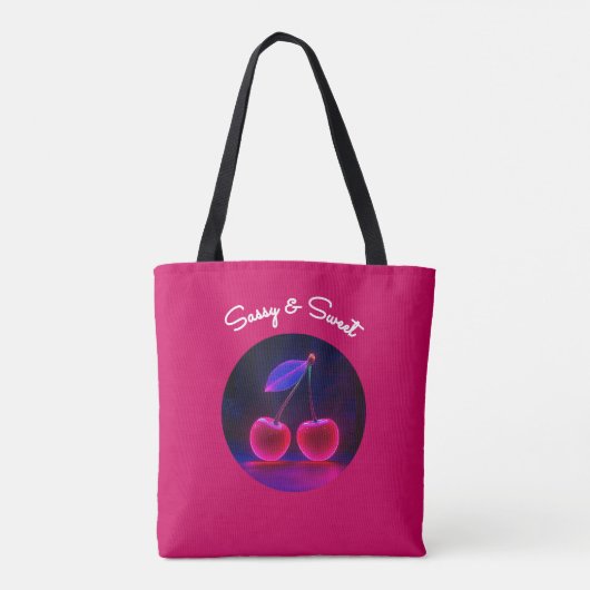 Cherry Power - Fierce & Fun Tasche (Rückseite)