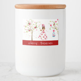 Cherry Preserve Canning Label Lebensmitteletikett