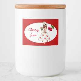 Cherry Preserve Canning Label Lebensmitteletikett