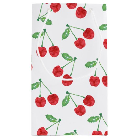 Cherry Print Kleine Geschenktüte (Rückseite)