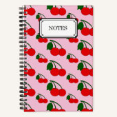 Cherry Print Notebook Notizblock (Vorderseite)