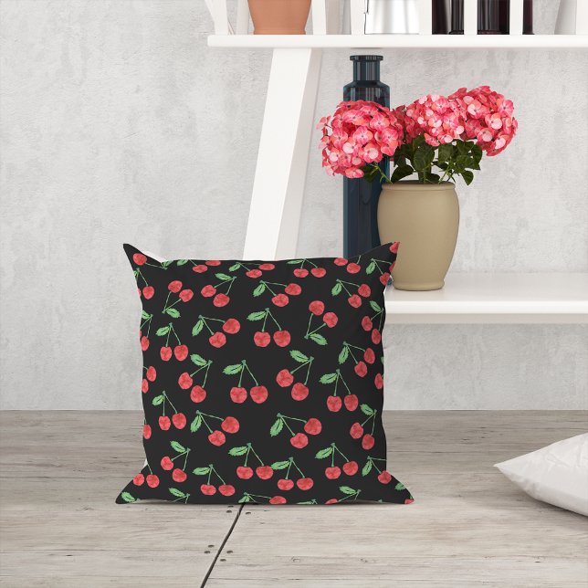 Cherry Print Pattern Kissen (Von Creator hochgeladen)