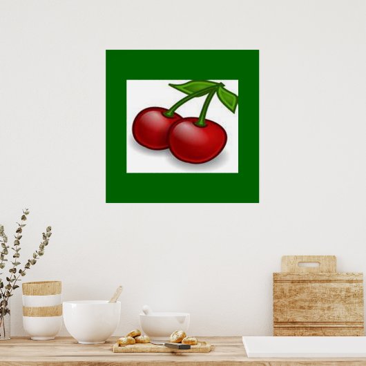 Cherry Print Poster (Küche)