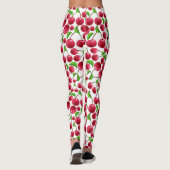 Cherry Print Retro Cherries Yoga Pilates Pants Leggings (Rückseite)