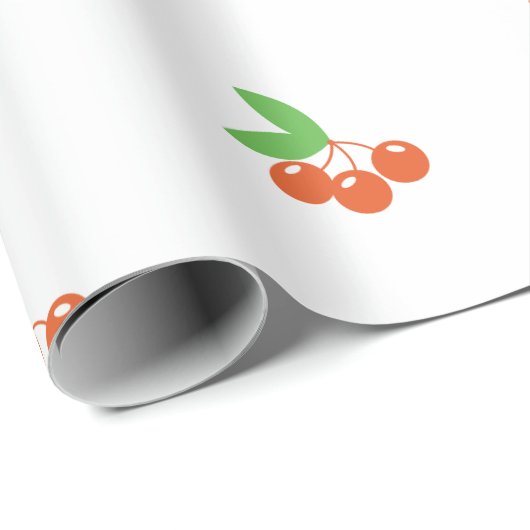 Cherry Print Wrapping Paper Geschenkpapier (Rolleneckpunkt)