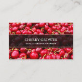 Cherry Producer / Bauer Foto Business Card Visitenkarte (Vorderseite)