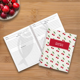 Cherry Recipe Notebook Notizblock