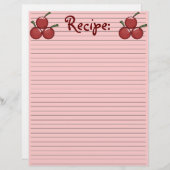 Cherry Recipe Papier (Vorne/Hinten)