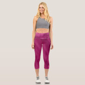 Cherry red abstrakt art Leggings (Vorderseite)