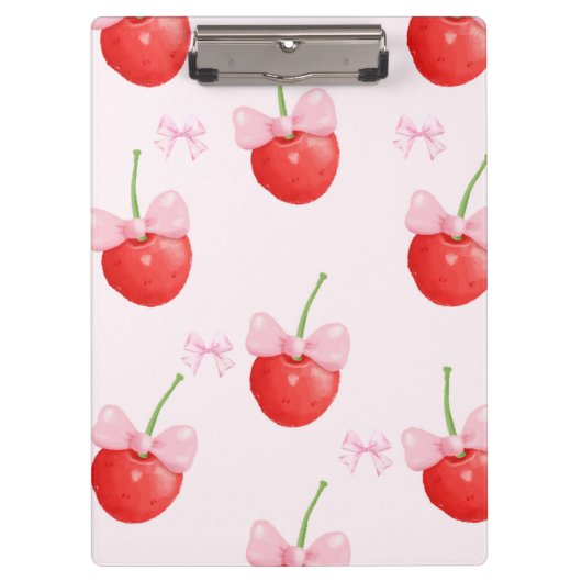 cherry red and pink back to school klemmbrett (Vorderseite)