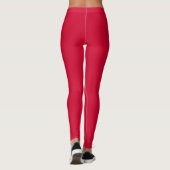 Cherry Red Beruflich Trendy Moderne Minimalistisch Leggings (Rückseite)