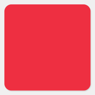 Cherry Red Bright Fashion Color Trend 2014 Custom Quadratischer Aufkleber