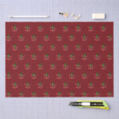 Cherry Red Cherries mit einem Bow Seidenpapier (Handwerk)