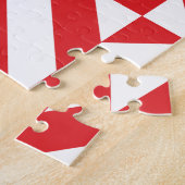 Cherry Red Geometric Deko Cube Pattern Puzzle (Seite)