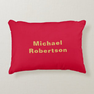 Cherry Red Gold Colors Beruflich Trendy Modern Dekokissen