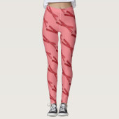 Cherry Red Licorice Whips Licorice Drehung Candy Leggings (Vorderseite)