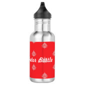 Cherry Red mit Mandalasen Edelstahlflasche (Rechts)