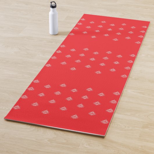Cherry Red mit Mandalasen Yogamatte (Beispiel)