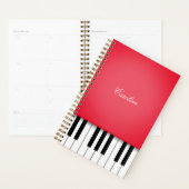 Cherry Red Piano Personalisierte Musik Planer (Anzeige)