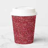 CHERRY RED SEQUINS PAPER PARTY CUPS PAPPBECHER (Links)