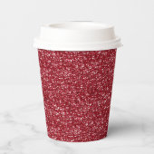 CHERRY RED SEQUINS PAPER PARTY CUPS PAPPBECHER (Rückseite)