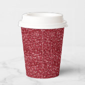 CHERRY RED SEQUINS PAPER PARTY CUPS PAPPBECHER (Rechts)