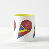 Cherry Red Shaved Ice Snocone Sno Cone Summer Food Tasse (Zentrum)