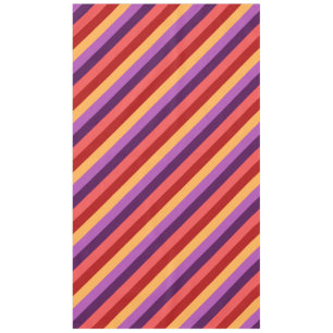 Cherry Red Violet Streifen Large Tableclout Tischdecke
