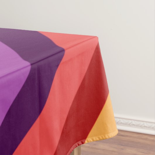 Cherry Red Violet Streifen Large Tableclout Tischdecke (Beispiel)