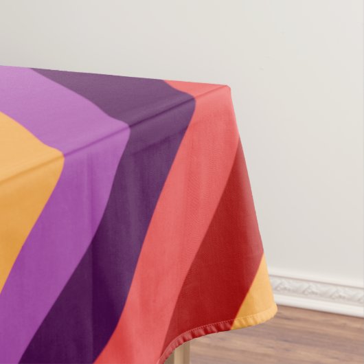 Cherry Red Violet Streifen Medium Tablette Tischdecke (Beispiel)
