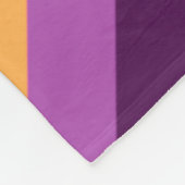 Cherry Red Violet Stripes Large Fleece Blankon (Ecke)