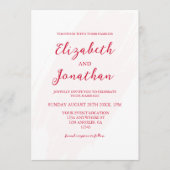 Cherry Red Wedding Einladung (Vorderseite)