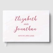 Cherry Red Wedding Gästebuch (Vorderseite)
