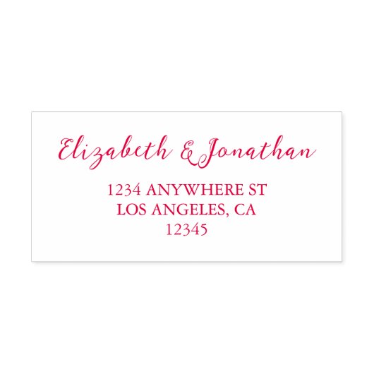 Cherry Red Wedding Permastempel (Design)