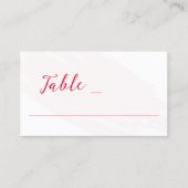 Cherry Red Wedding Platzkarte (Vorderseite)