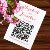 Cherry Red Wedding Registry Begleitkarte