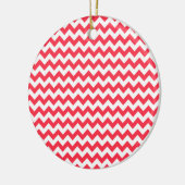 Cherry Red Zickzack Zigzag Keramikornament (Links)
