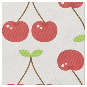 Cherry Retro Fabric - Großdrucker Stoff