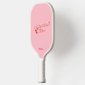 Cherry Retro Vibe Pink Pickleball Schläger (Links)