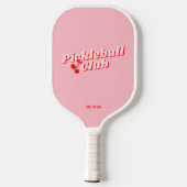 Cherry Retro Vibe Pink Pickleball Schläger (Rückseite)